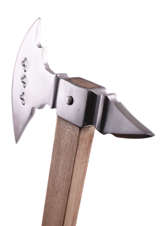 Schlachtaxt um 1460 – Mittelalterliche Reiteraxt Replik (73 cm)