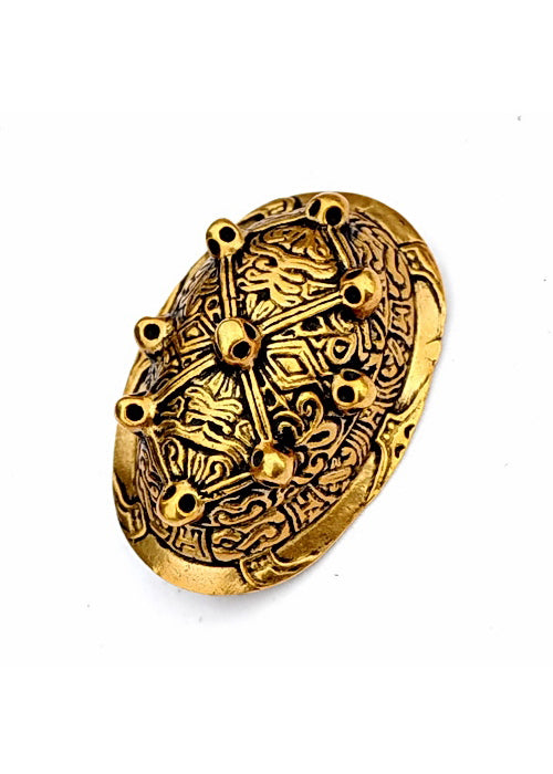 Wikinger Schalenfibel Saltvik Bronze – Schildkrötenfibel Åland