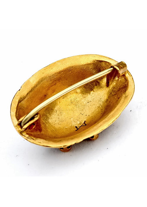 Wikinger Schalenfibel Saltvik Bronze – Schildkrötenfibel Åland