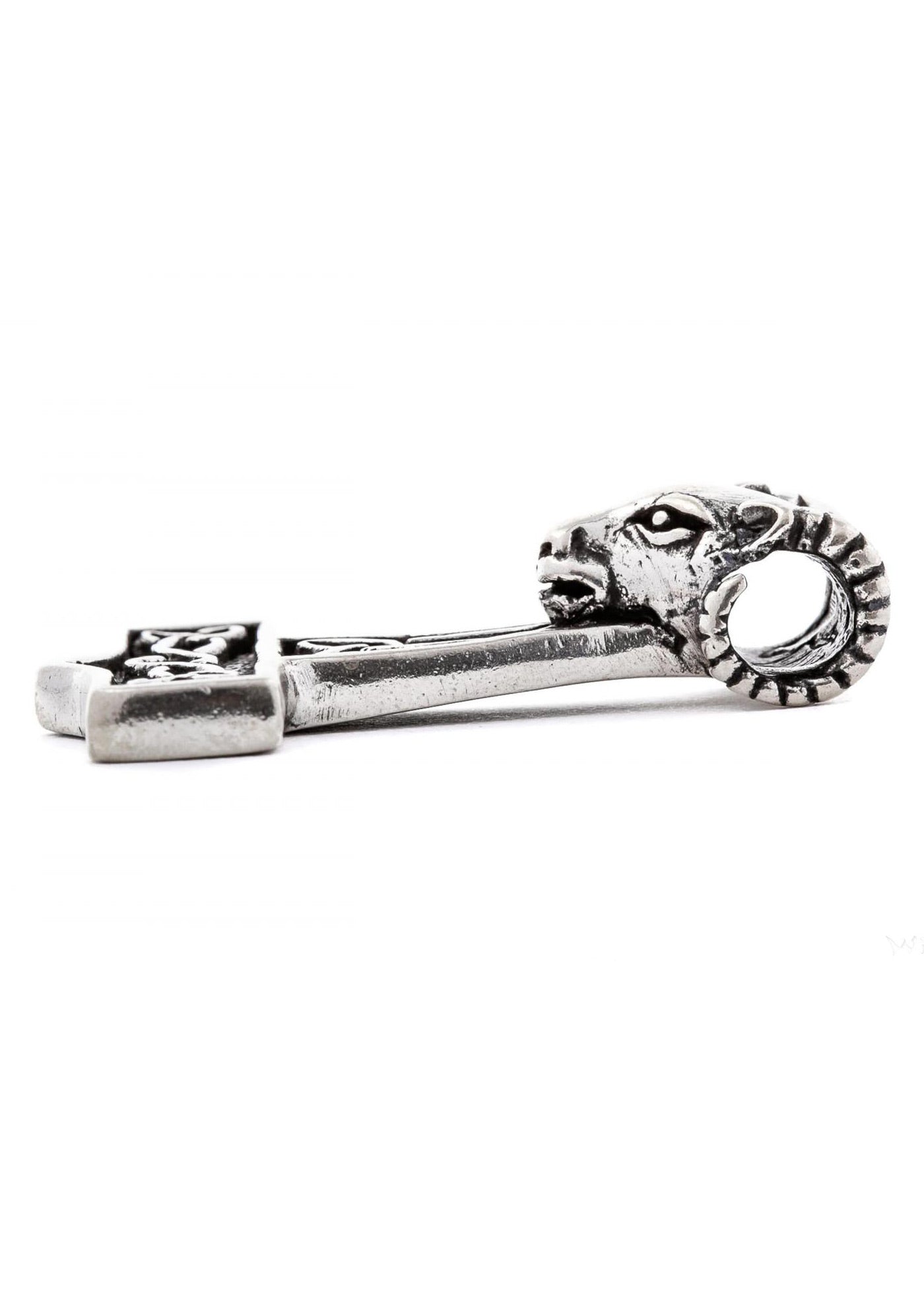 Großer Thorshammer Anhänger Silber – Mjölnir mit Widderkopf aus 925 Sterling Silber