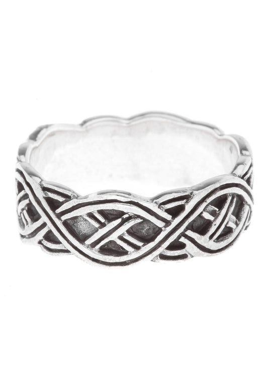 Nordmannen Ring aus Silber – Wikinger Knotenring 925 Sterling