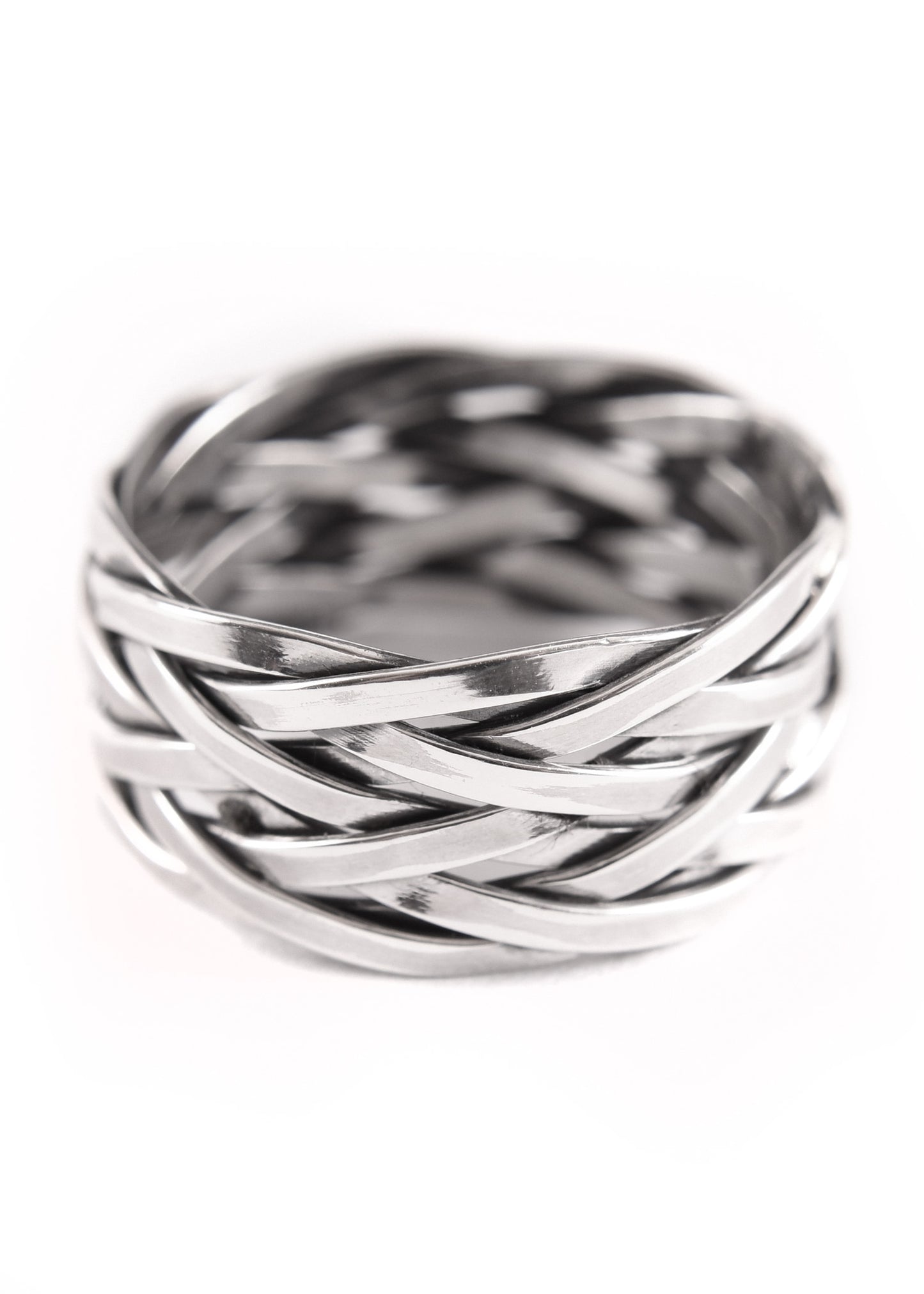 Wikinger Flechtring Hedin aus Silber – Nordischer Flechtring 925 Sterling