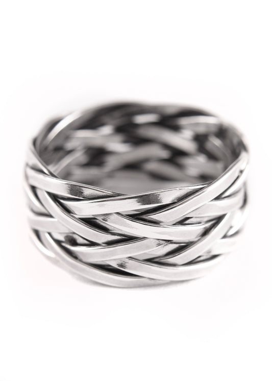 Wikinger Flechtring Hedin aus Silber – Nordischer Flechtring 925 Sterling
