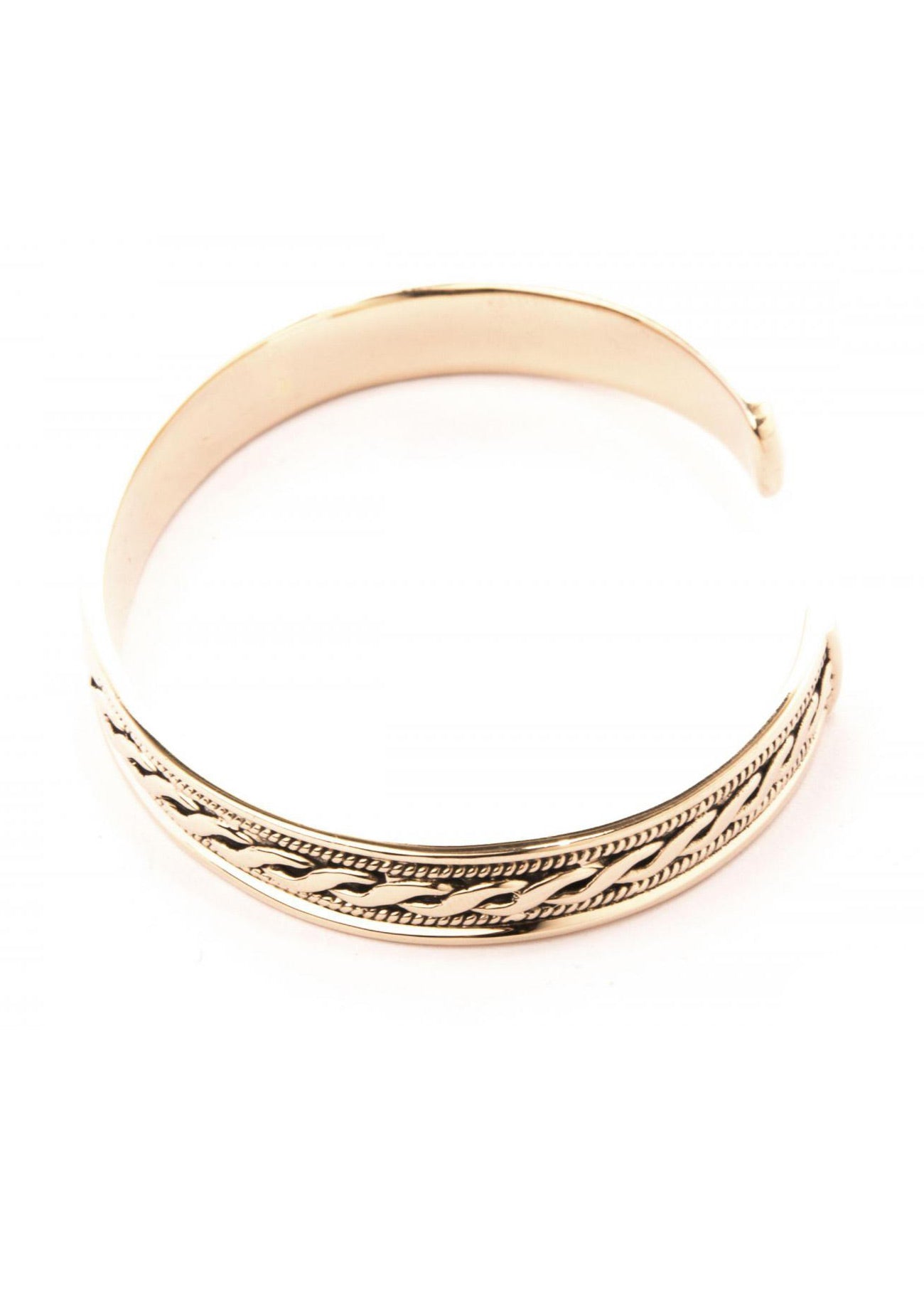 Keltischer Armreif Bronze mit Flechtmuster – Wikinger Armring