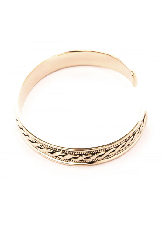 Keltischer Armreif Bronze mit Flechtmuster – Wikinger Armring