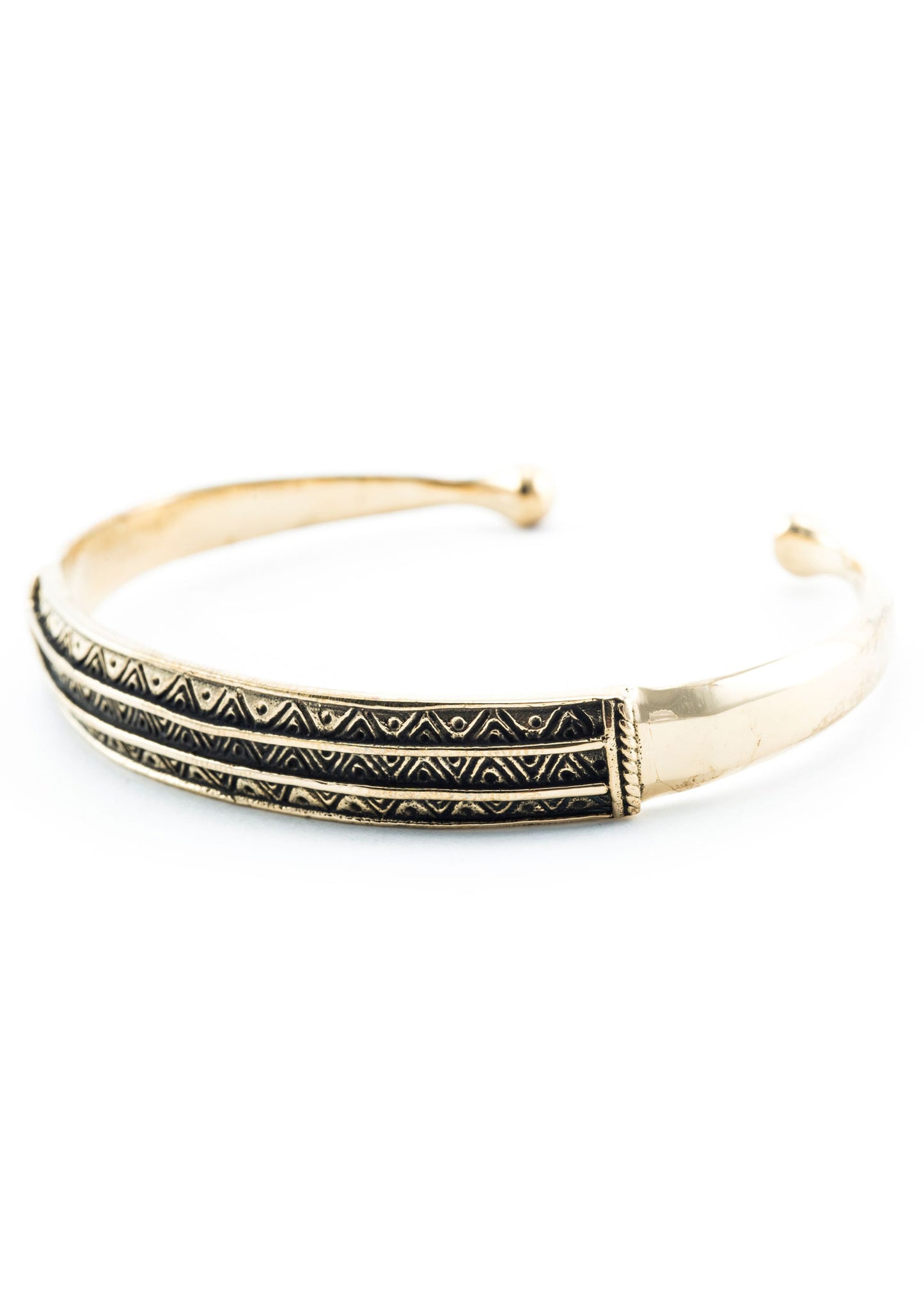 Wikinger Armreif Historic Bronze – schlichter historischer Armring
