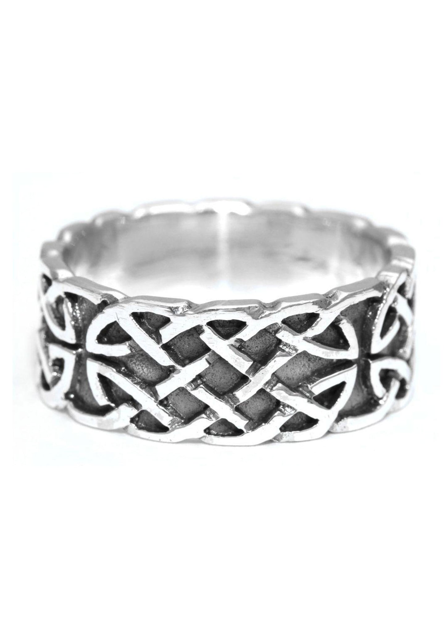 Keltischer Ring Unendlichkeit aus Silber – Flechtring 925 Sterling