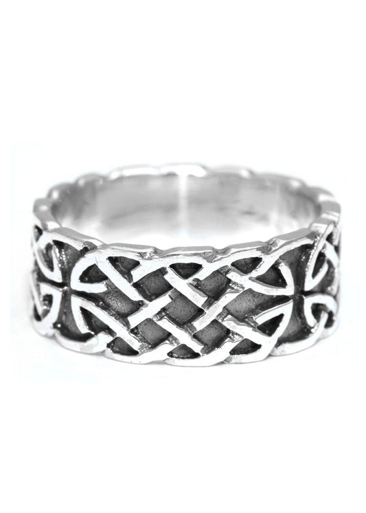 Keltischer Ring Unendlichkeit aus Silber – Flechtring 925 Sterling