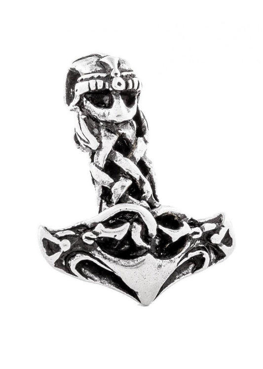 Thorshammer Anhänger Silber – Mjölnir Wikinger Kettenanhänger 925 Sterling Silber