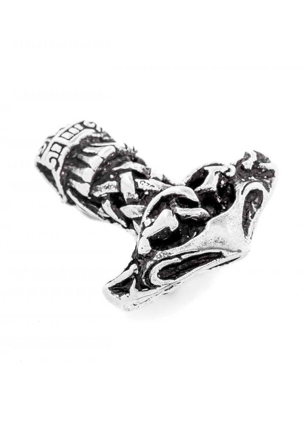 Thorshammer Anhänger Silber – Mjölnir Wikinger Kettenanhänger 925 Sterling Silber