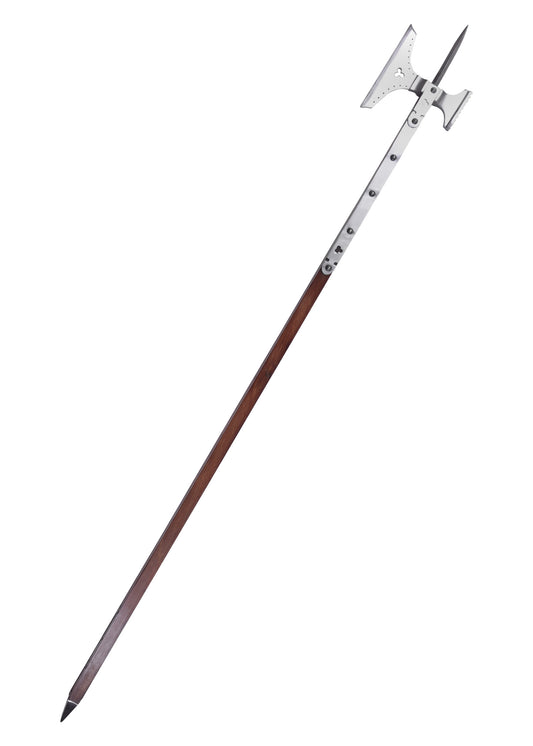 Mordaxt um 1475 – Mittelalterliche Pollaxe mit Hammerkopf