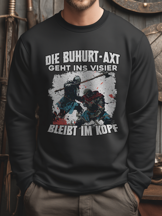 Herren Premium Buhurt Pullover | Bleibt Im Kopf| Buhurt Sweatshirt