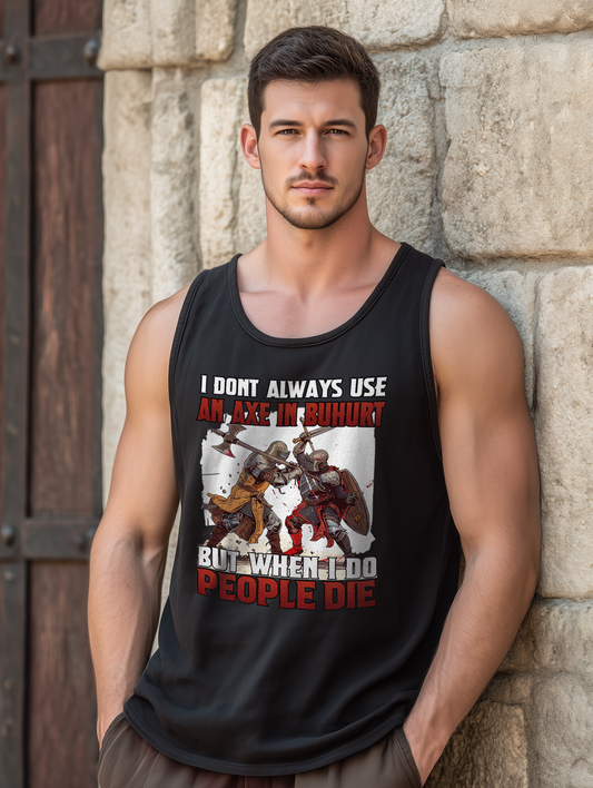 Buhurt Axt bleibt im Kopf – Impact Edition – Herren Bio Tank Top