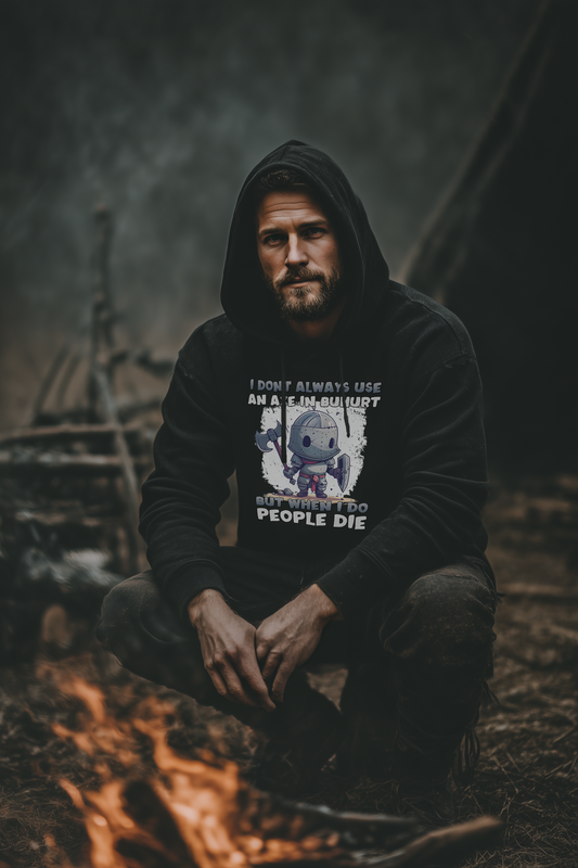 Buhurt Herren Hoodie - Buhurt Chibi Ritter Streitaxt
