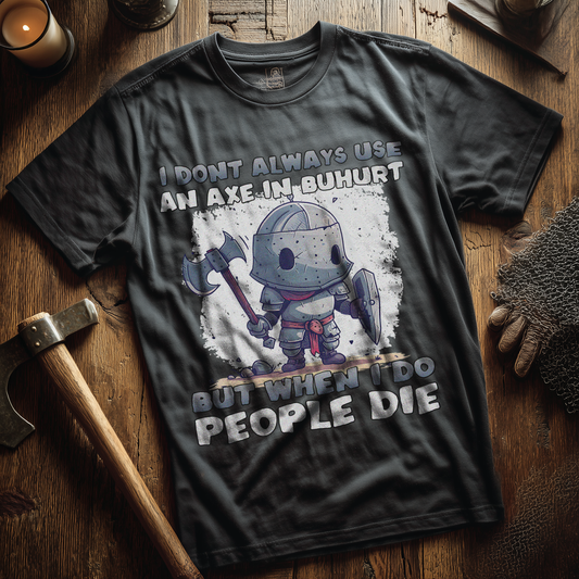Buhurt Herren Premium T-Shirt - Buhurt Chibi Ritter Streitaxt