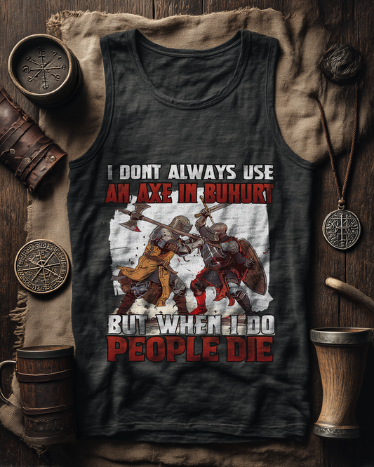Buhurt Axt bleibt im Kopf – Impact Edition – Herren Bio Tank Top