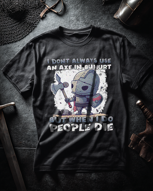 Buhurt Herren Premium T-Shirt – „Chibi Buhurt Axe Knight“
