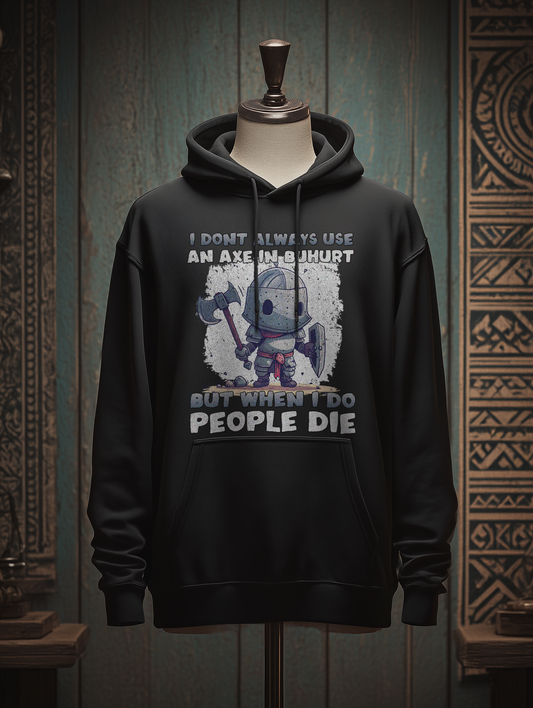 Buhurt Herren Hoodie - Buhurt Chibi Ritter Streitaxt