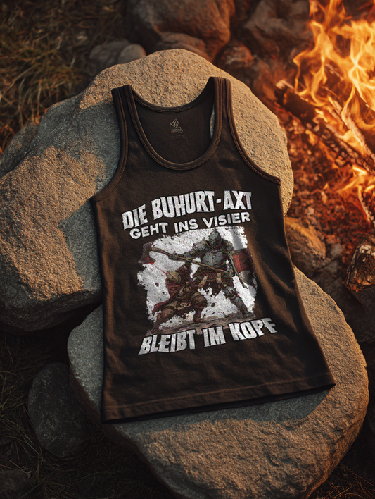 Buhurt Axt Humor Damen Tank Top Frauen Bio Tank-Top
