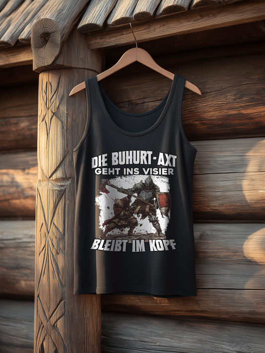 Buhurt Axt Humor Damen Tank Top Frauen Bio Tank-Top