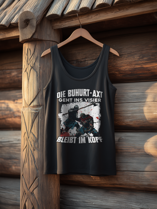 Buhurt Axt Humor Damen Tank Top - Frauen Bio Tank Top