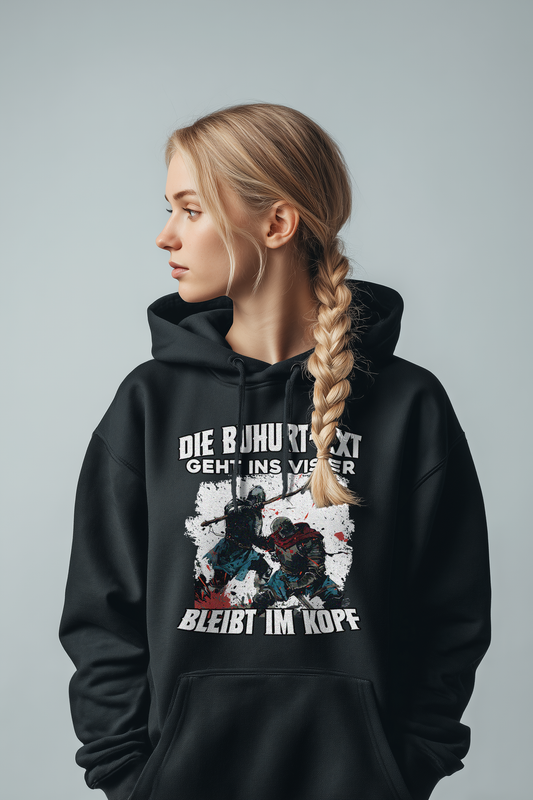 Buhurt Axt bleibt im Kopf – Impact Edition – Bouhourt Damen Hoodie