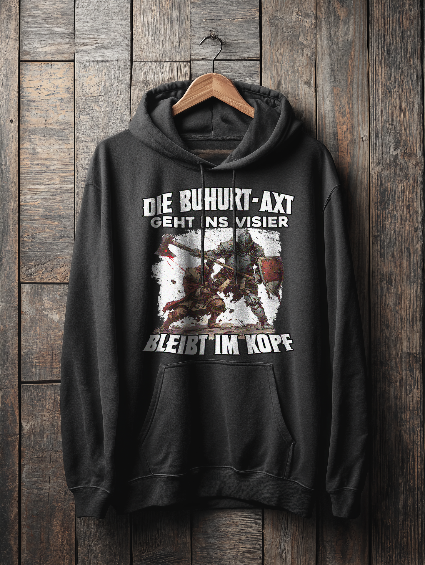 Die Buhurt-Axt geht ins Visier – bleibt im Kopf – Buhurt Damen Hoodie