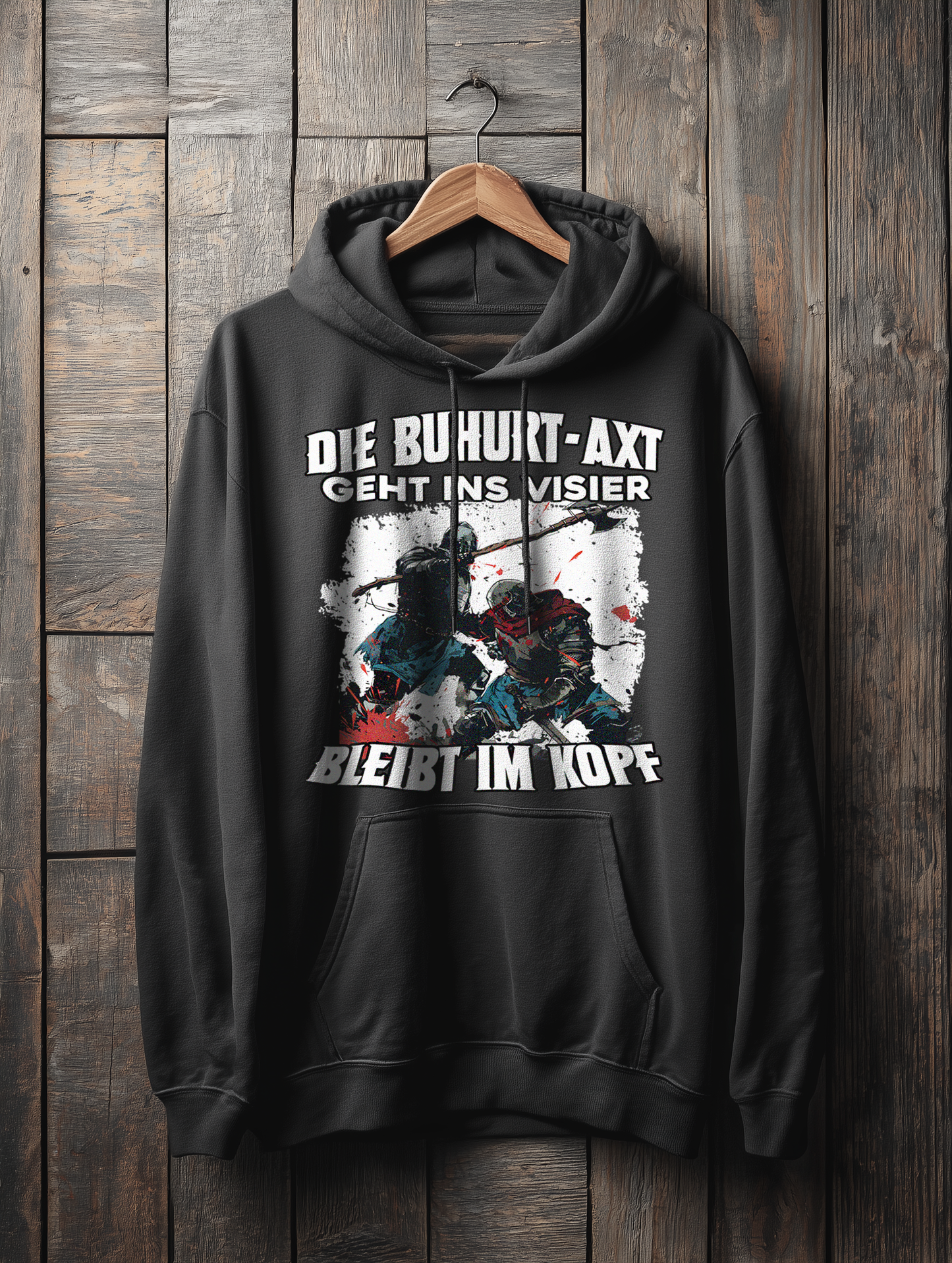 Buhurt Axt bleibt im Kopf – Impact Edition – Bouhourt Damen Hoodie