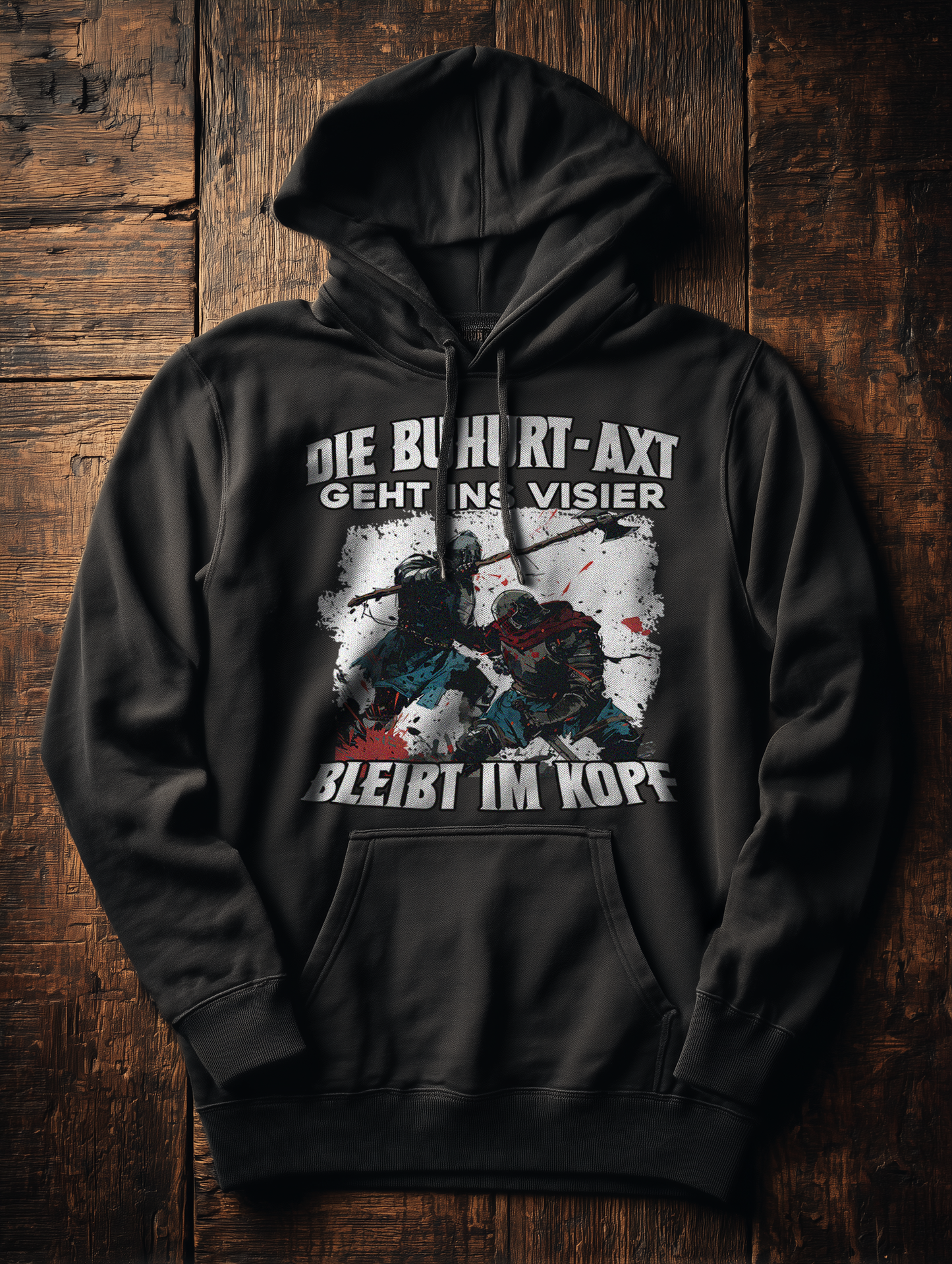 Buhurt Axt bleibt im Kopf – Impact Edition – Bouhourt Damen Hoodie