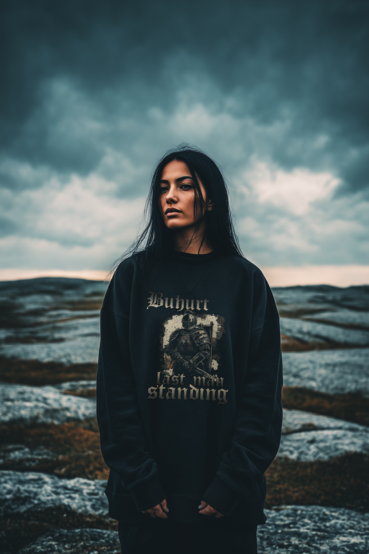 Damen Oversized Sweatshirt | Buhurt „Last Man Standing“ | Oversized Pullover