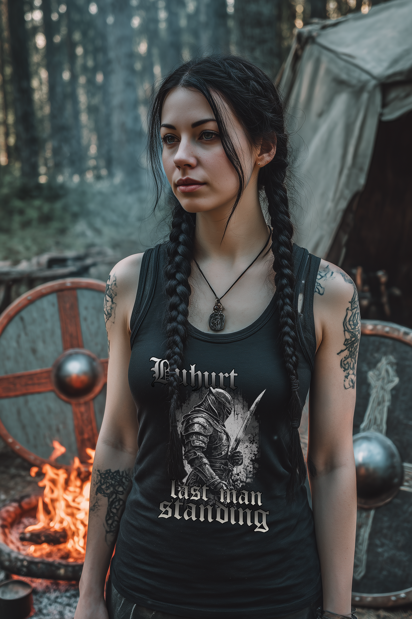 Buhurt Last Man Standing Damen Tank Top Frauen Bio Tank-Top