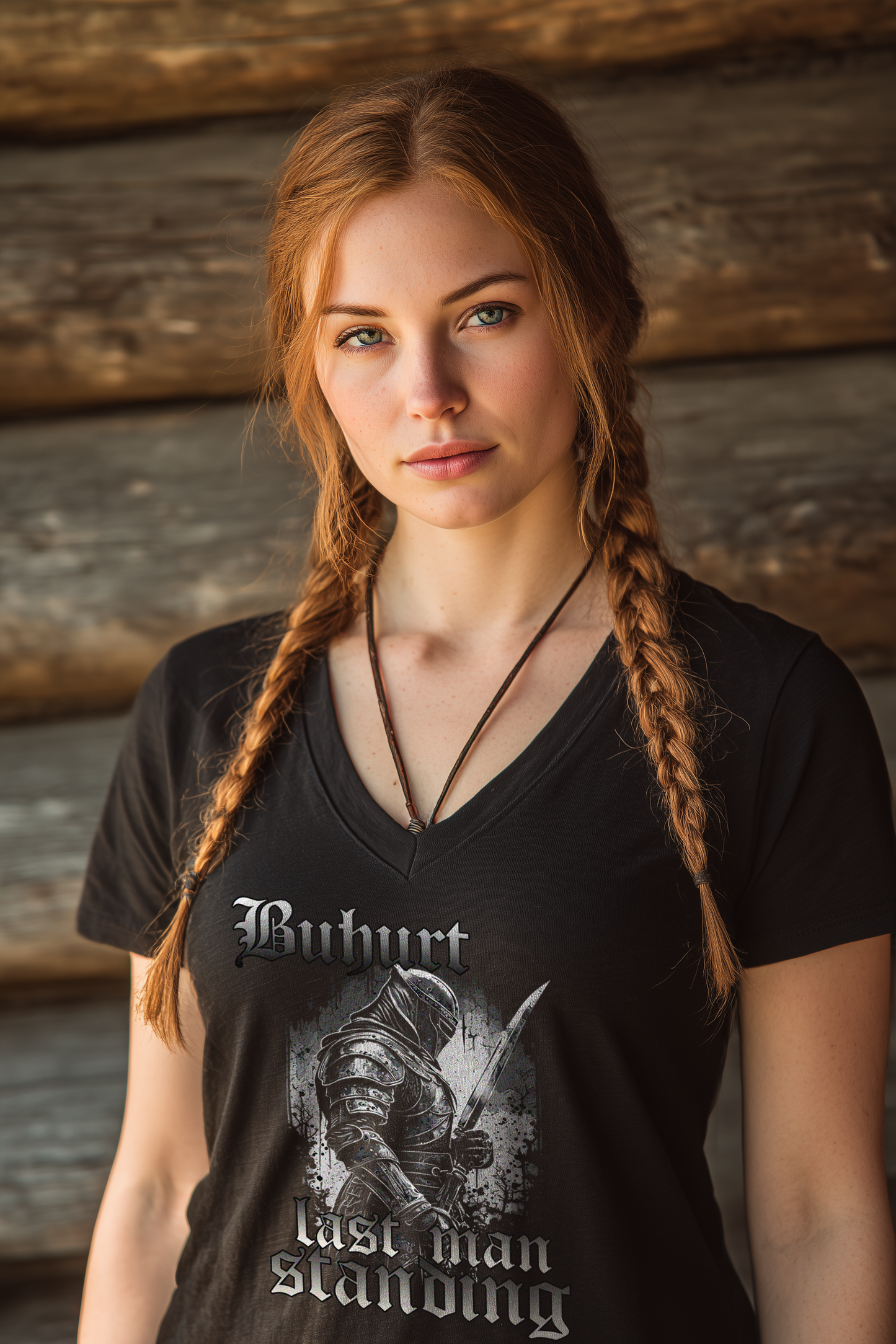Buhurt – Last Man Standing – Dark Armor Edition | Damen Bio V-Neck T-Shirt
