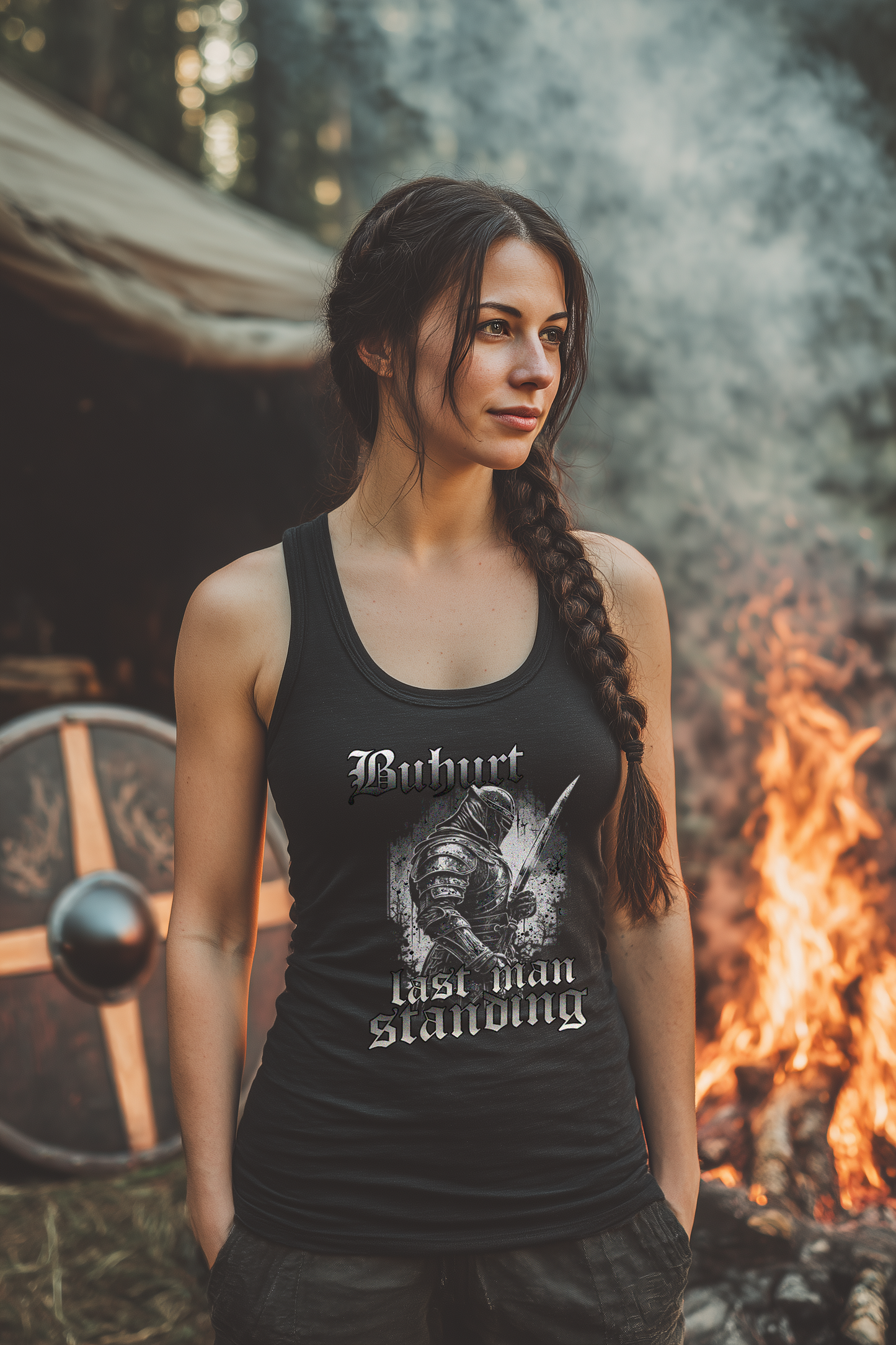 Buhurt Last Man Standing Damen Tank Top Frauen Bio Tank-Top