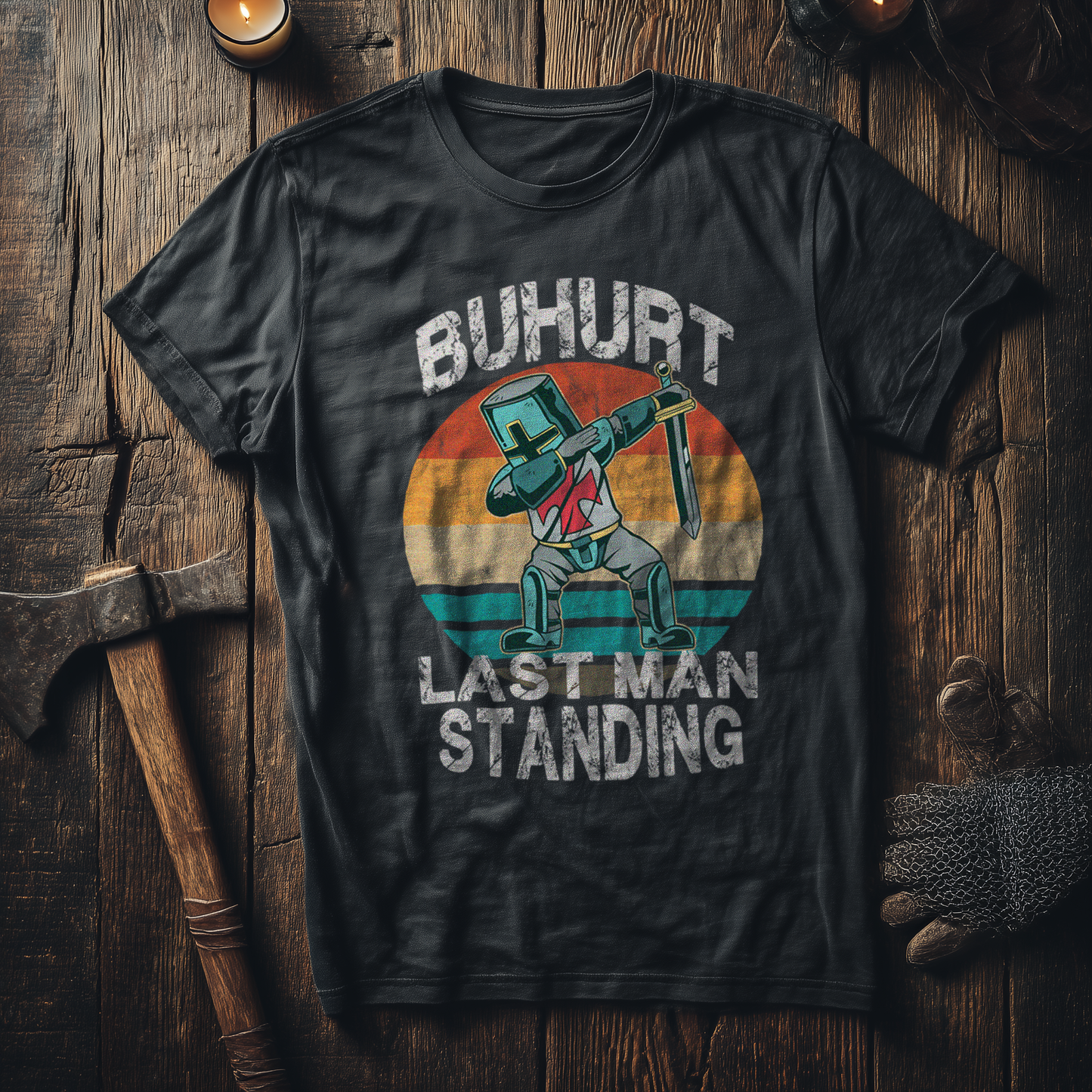 Buhurt Herren Premium T-Shirt - Dabing Cartoon Ritter