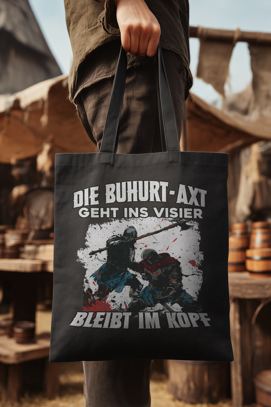 Buhurt Axt bleibt im Kopf – Bio Stoffbeutel