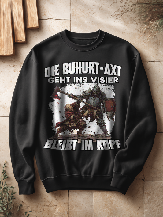 Buhurt Damen Oversized Pullover | Geht Ins Visier Bleibt Im Kopf | Bouhourt Sweatshirt