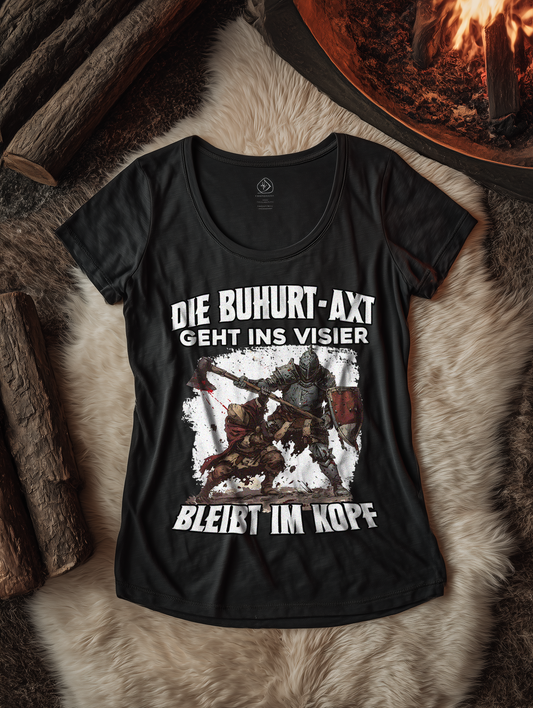 Buhurt Axt Damen T-Shirt Ritterkampf  - Frauen Bio Lightweight T-Shirt