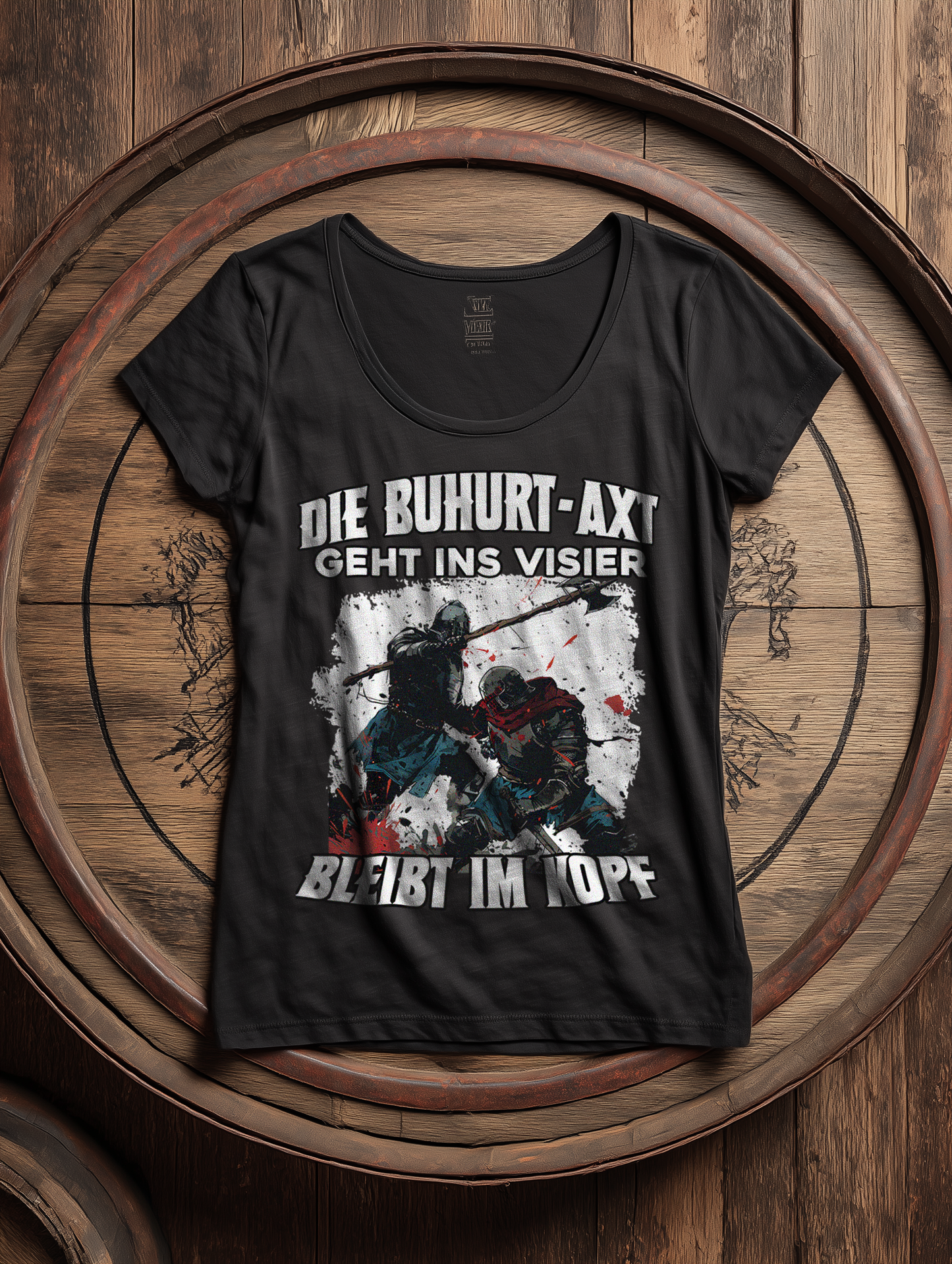 Bleibt im Kopf- Buhurt Axt Damen Shirt - Frauen Bio Lightweight T-Shirt