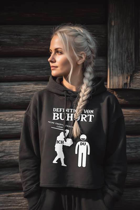 Definition Buhurt | Damen Bio Boxcut Hoodie