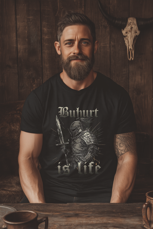 Buhurt Herren Premium T-Shirt | Buhurt Is Life | Bouhourt Männer Shirt