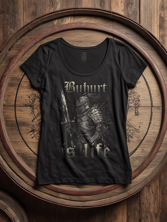 Buhurt Is Life Damen T-Shirt Ritter - Frauen Bio Lightweight T-Shirt