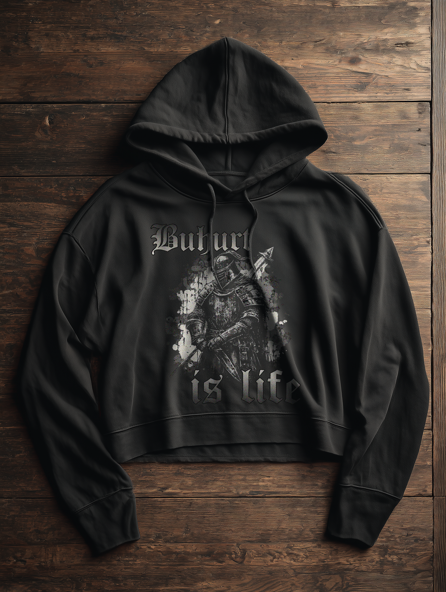 Buhurt is Life | Damen Bio Boxcut Hoodie