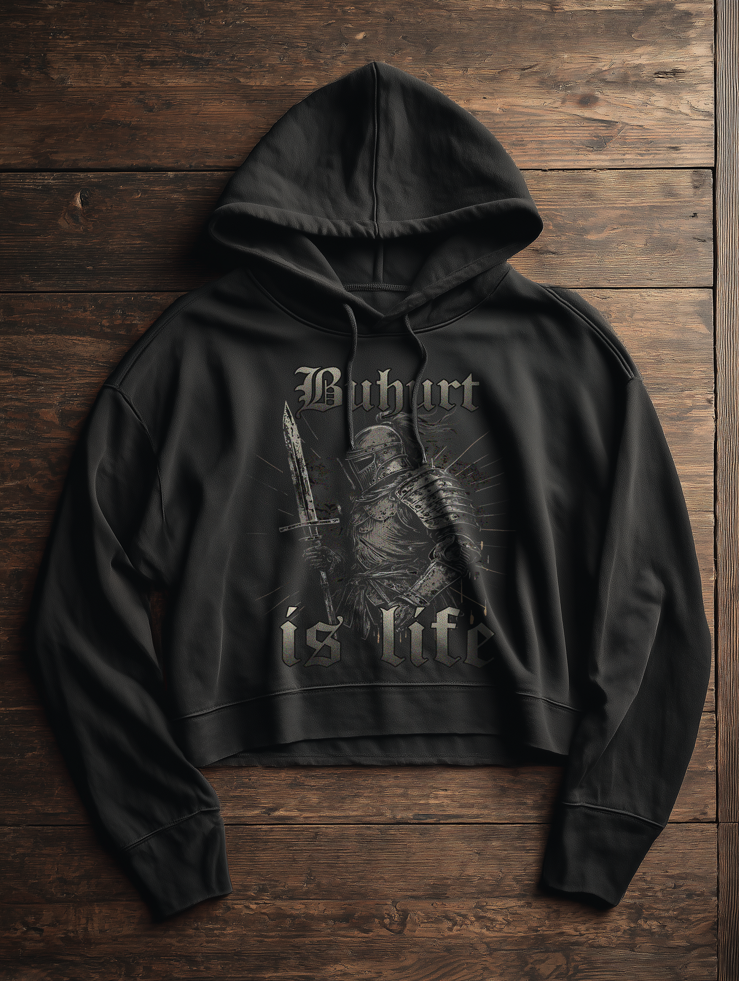 Buhurt Is Life Damen Hoodie | Frauen Bio Boxcut Hoodie