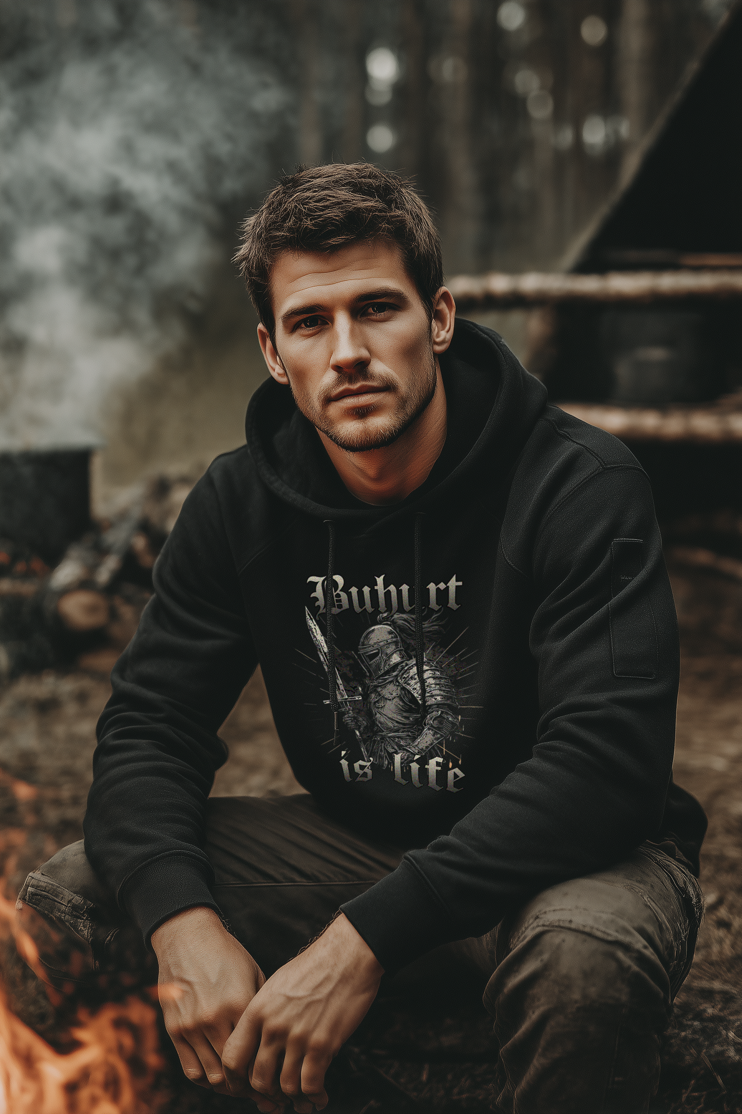 Buhurt Herren Hoodie | Buhurt Is Life | Bouhourt Männer Hoodie