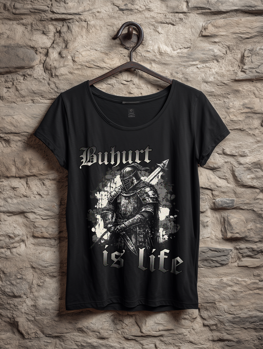 Buhurt Is Life Damen Shirt-  Frauen Bio Lightweight Bio T-Shirt