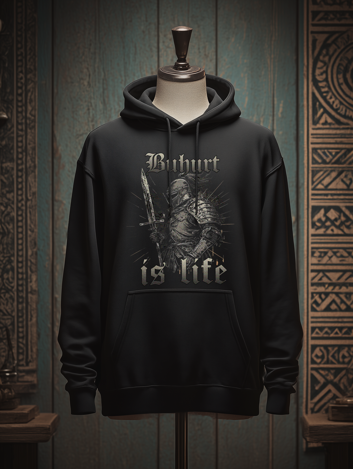 Buhurt Herren Hoodie | Buhurt Is Life | Bouhourt Männer Hoodie