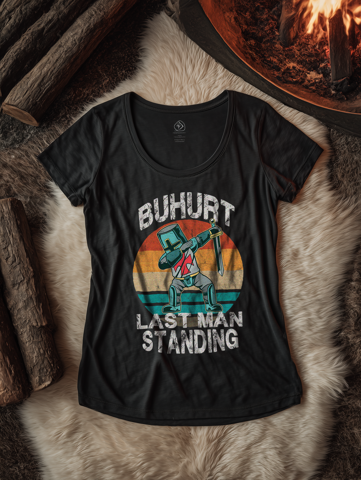 Buhurt Last Man Standing Damen Lightweight Shirt Bio Baumwolle Dabbing Knight