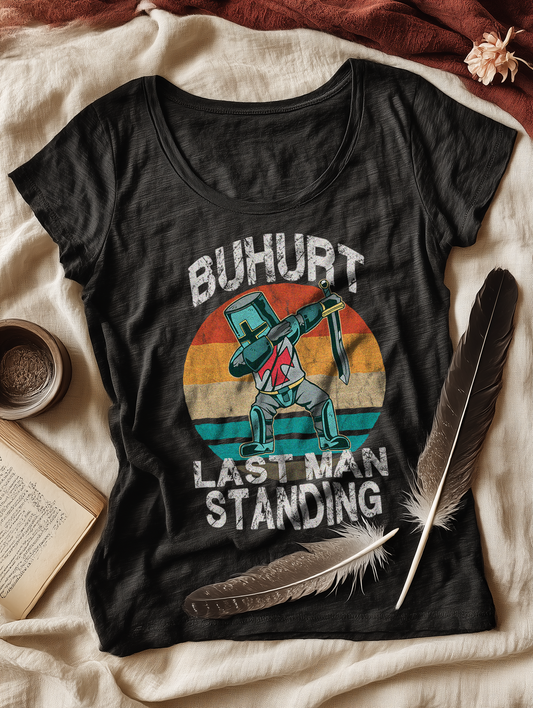 Buhurt Last Man Standing Damen Lightweight Shirt Bio Baumwolle Dabbing Knight