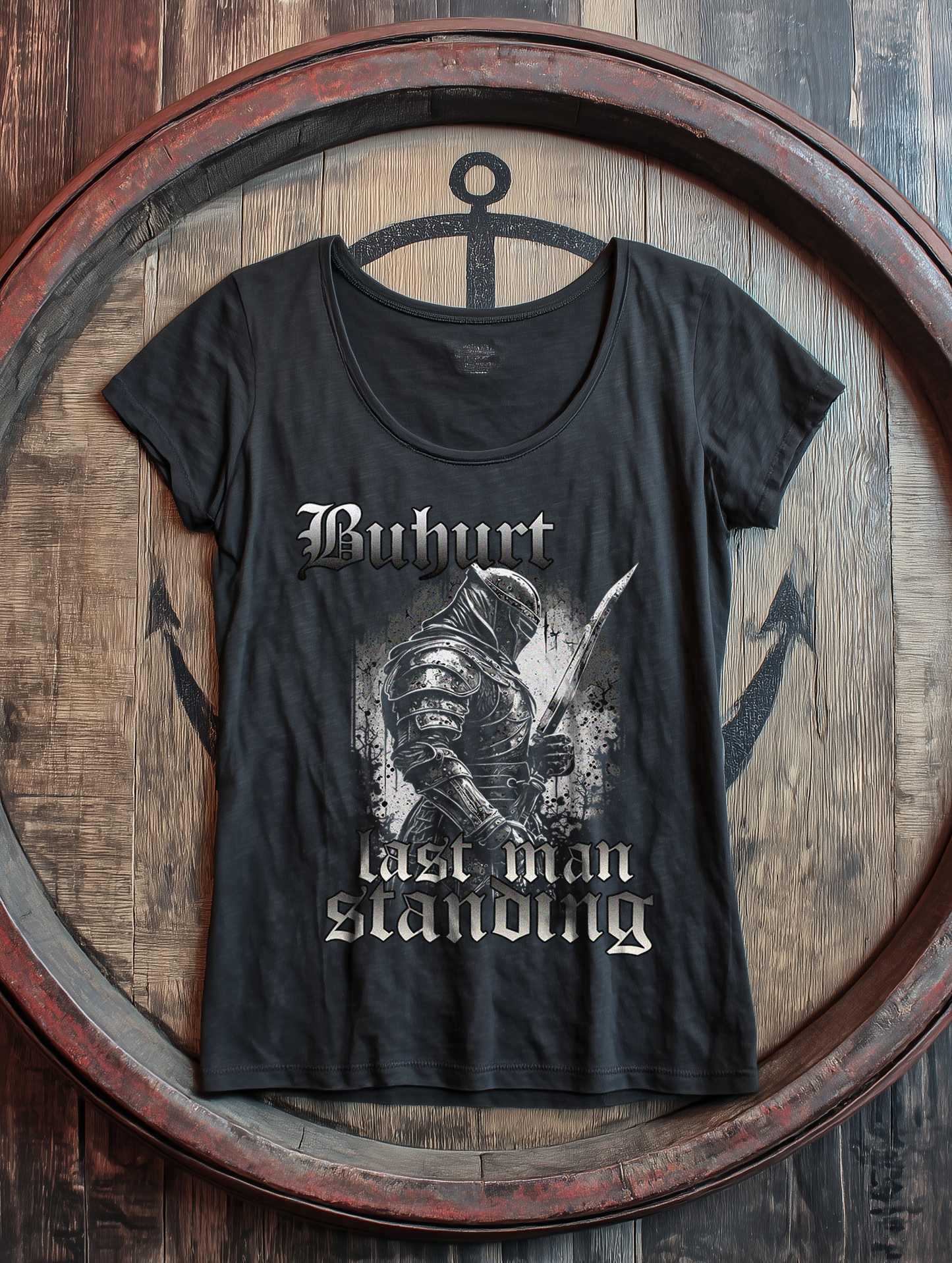 Buhurt Damen Shirt Last Man Standing Ritter Bio Lightweight T-Shirt