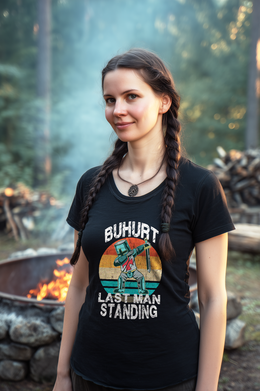 Buhurt Last Man Standing Damen Lightweight Shirt Bio Baumwolle Dabbing Knight